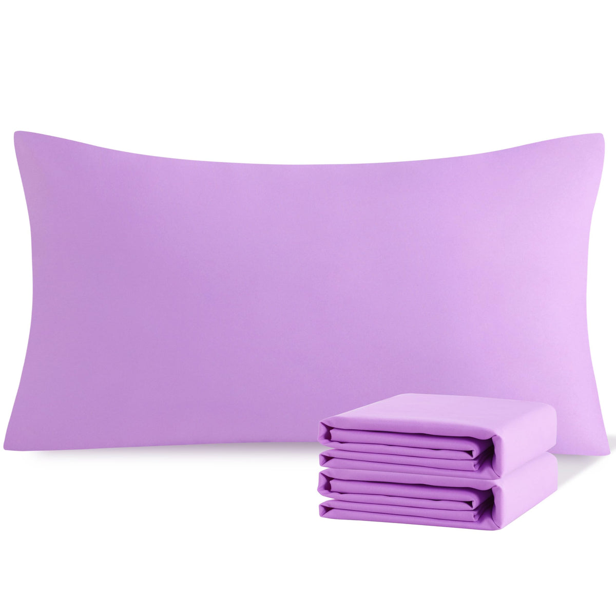 NTBAY Microfiber King Pillowcases, 2 Pack, 20 x 36, Dark Grey