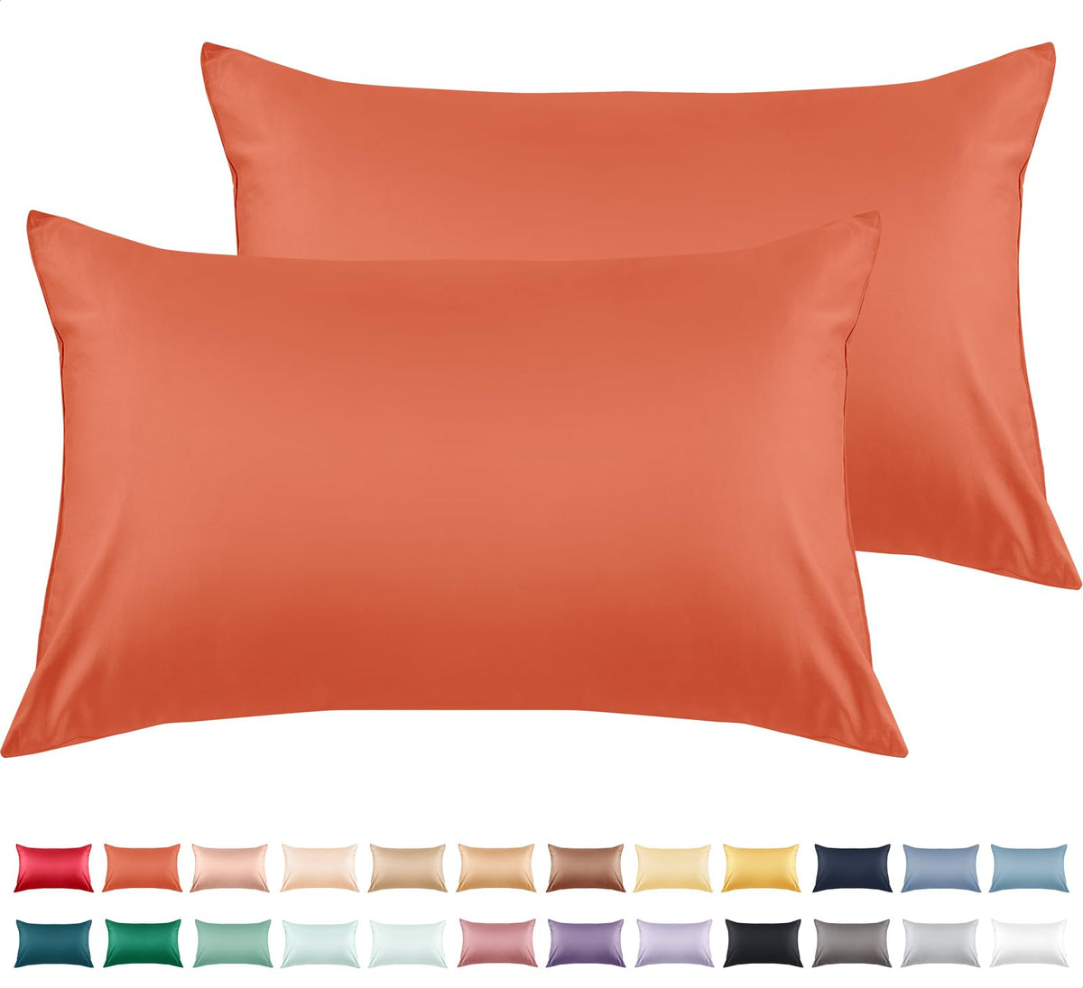 Warmstar Cotton Pillow Cases Standard Size Set of 2,White