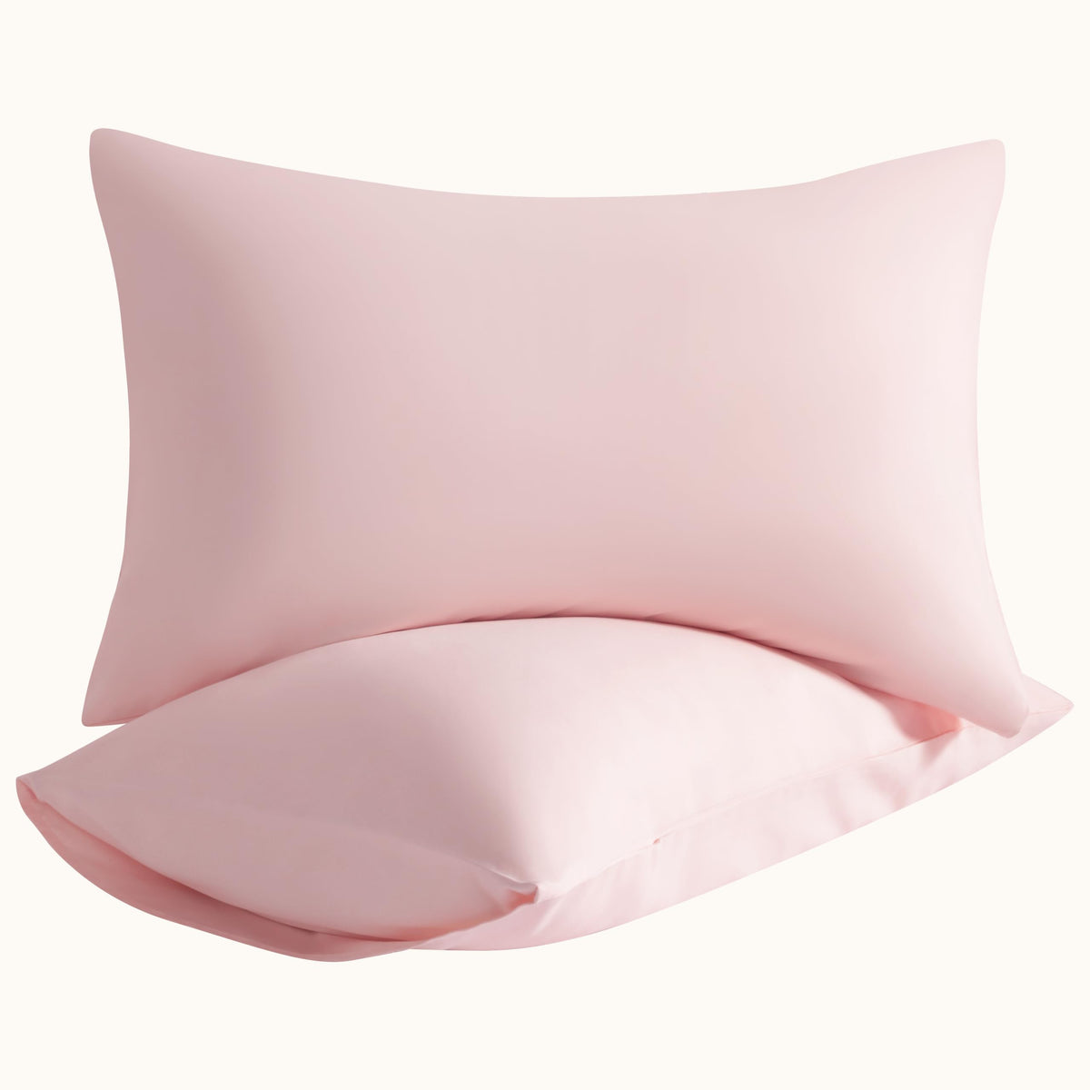 Microfiber King Pillowcases, 2 Pack, 20x36 Inch, Black