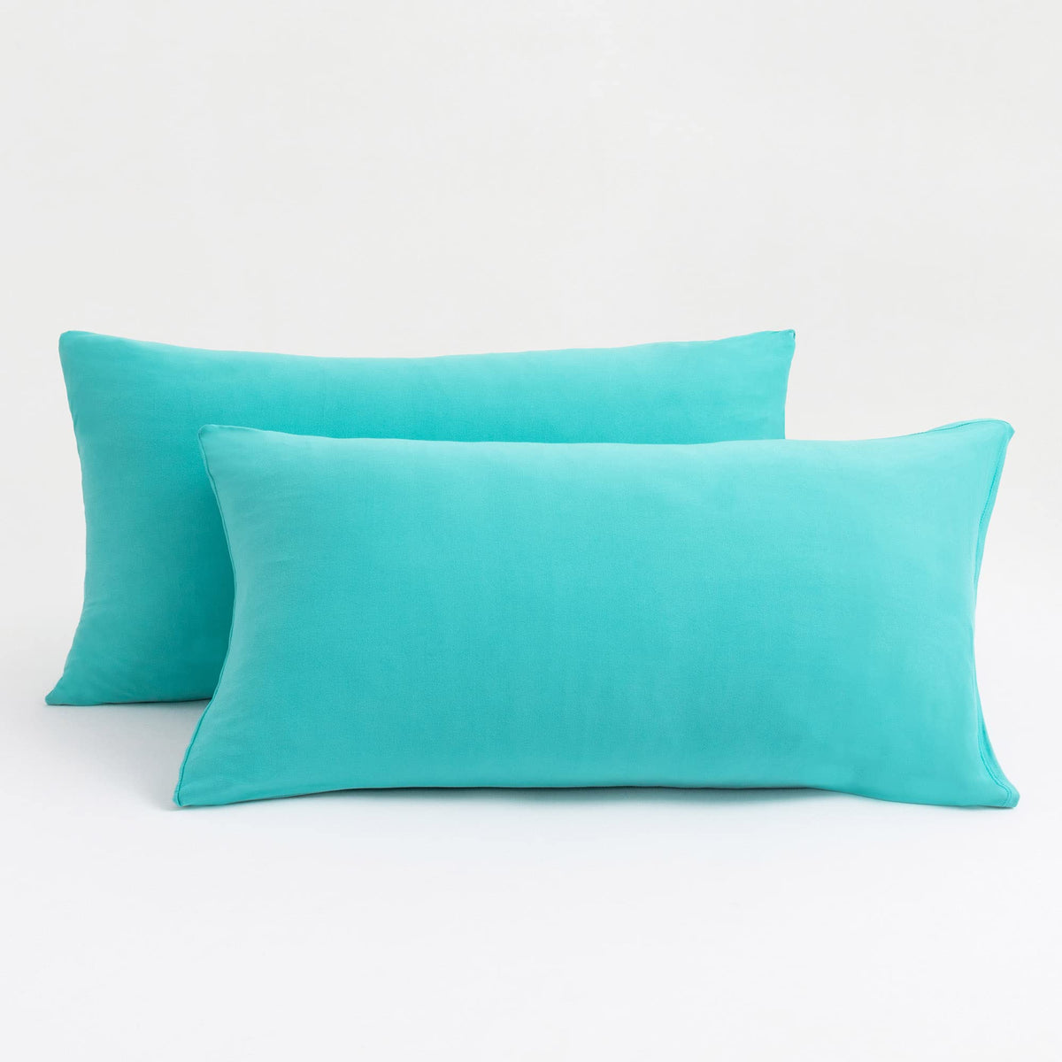 N&Y HOME 2-Pack Jersey Knit Pillow Cases Standard/Queen, White