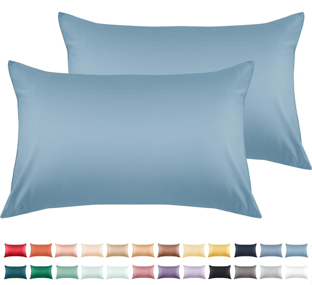 Warmstar Cotton Pillow Cases Standard Size Set of 2,White