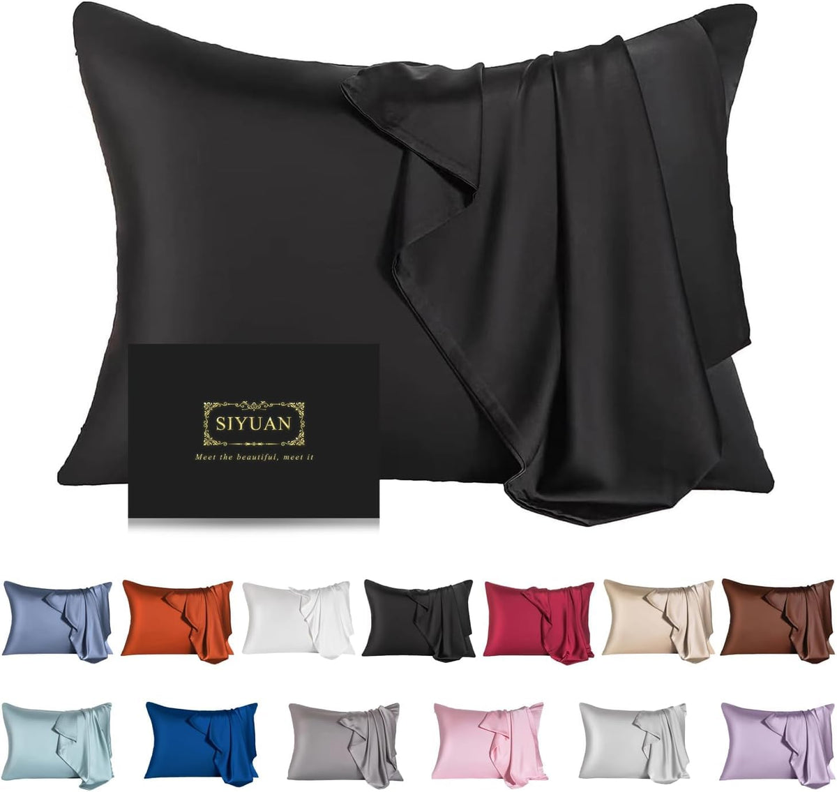 Mulberry Silk Pillowcase for Hair and Skin,Cooling Silk Pillow Case with Hidden Zipper,Allergen Proof Dual Sides Soft Breathable Smooth Silk Pillow Cover for Women (Violet, Toddler)