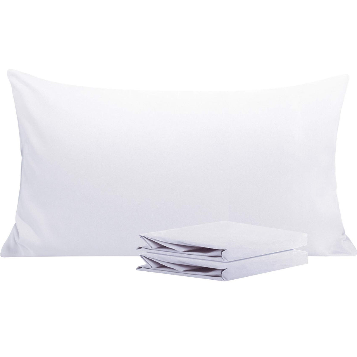 NTBAY Microfiber King Pillowcases, 2 Pack, 20 x 36, Dark Grey