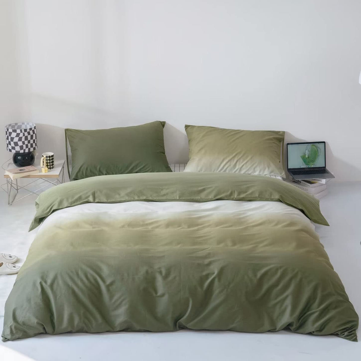 KAREVER Pumpkin Comforter Queen Pumpkin Color Bedding Set 3 Pieces Cinnamon Comforter Sets 1 Queen Comforter (90x90 inches) with 2 Pillowcases (20x26 inches)
