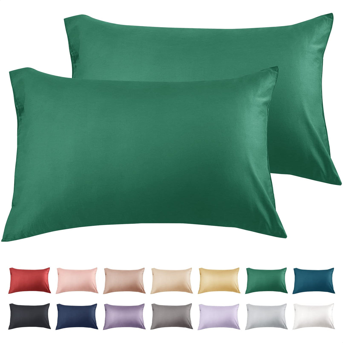 Warmstar Cotton Pillow Cases Standard Size Set of 2,White