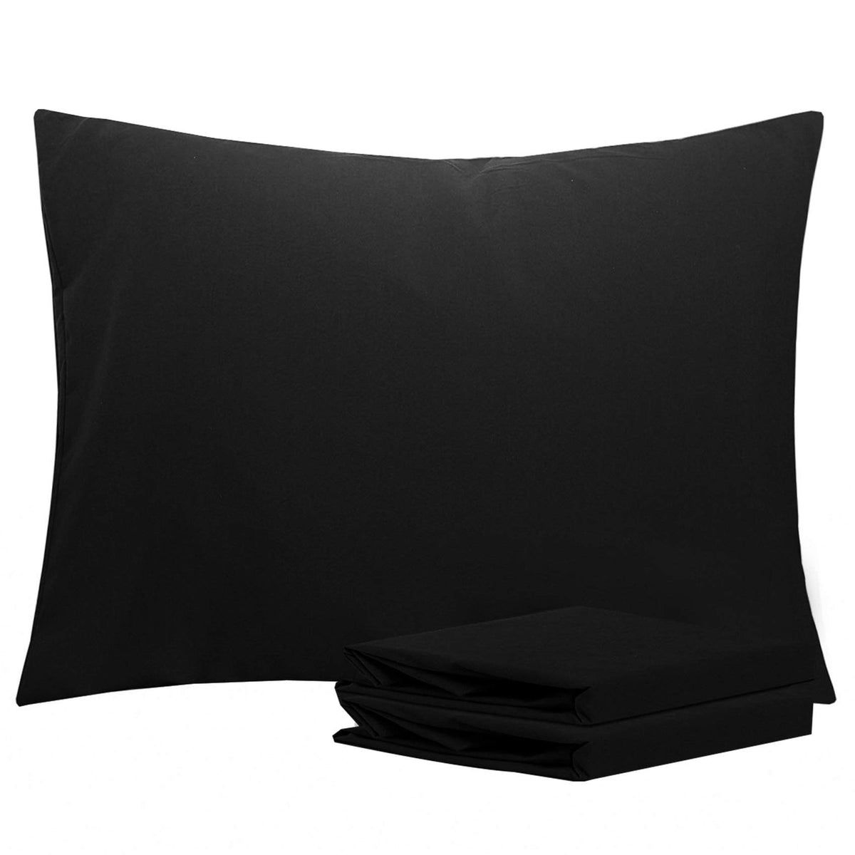 NTBAY Microfiber King Pillowcases, 2 Pack, 20 x 36, Dark Grey