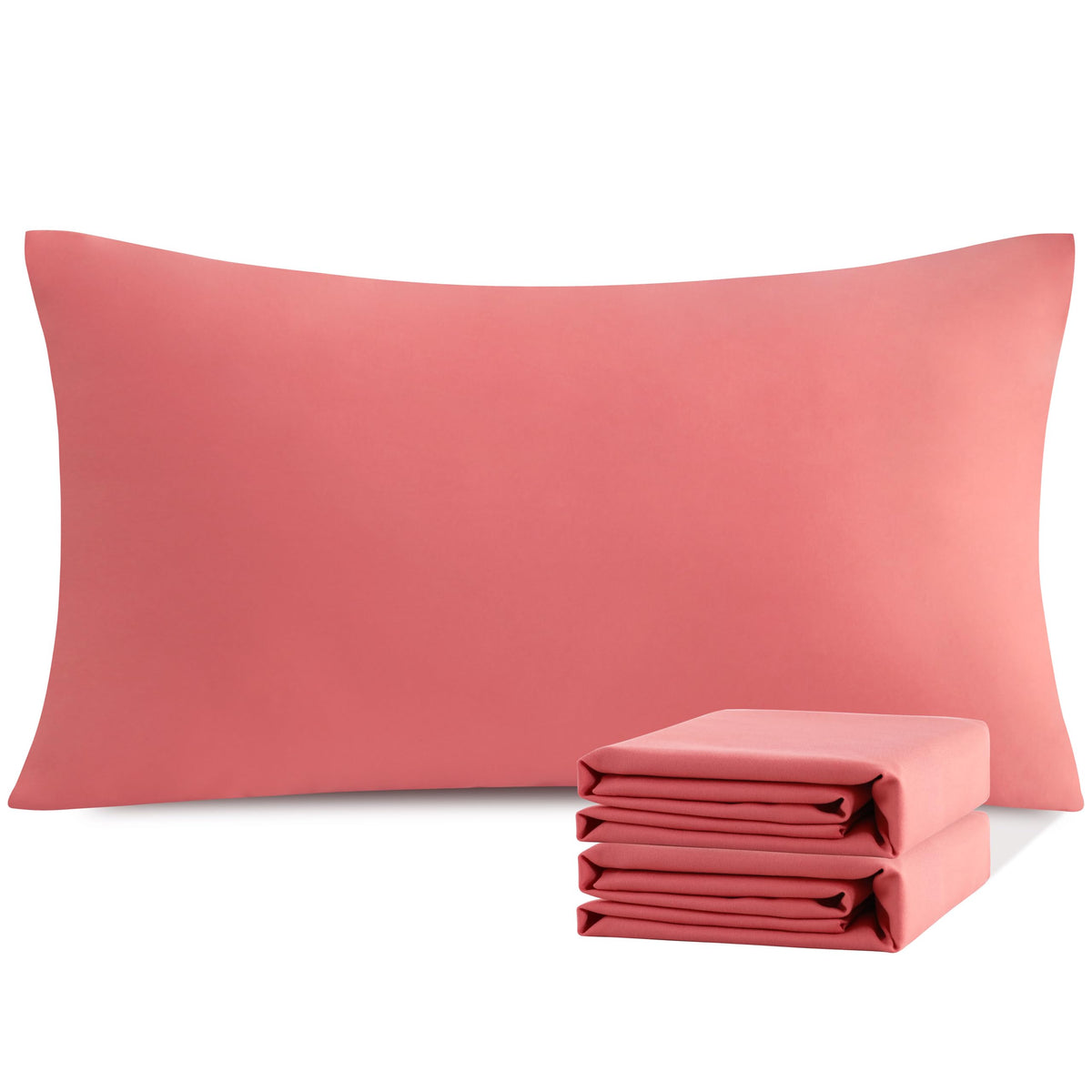NTBAY Microfiber King Pillowcases, 2 Pack, 20 x 36, Dark Grey