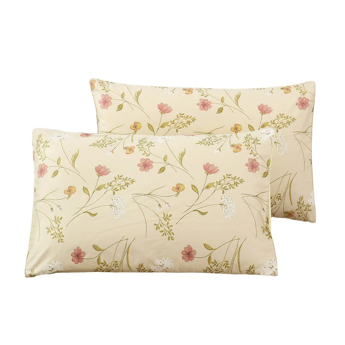 WINLIFE Standard Pillowcases Set of 2 100% Egyptian Cotton, Bright White