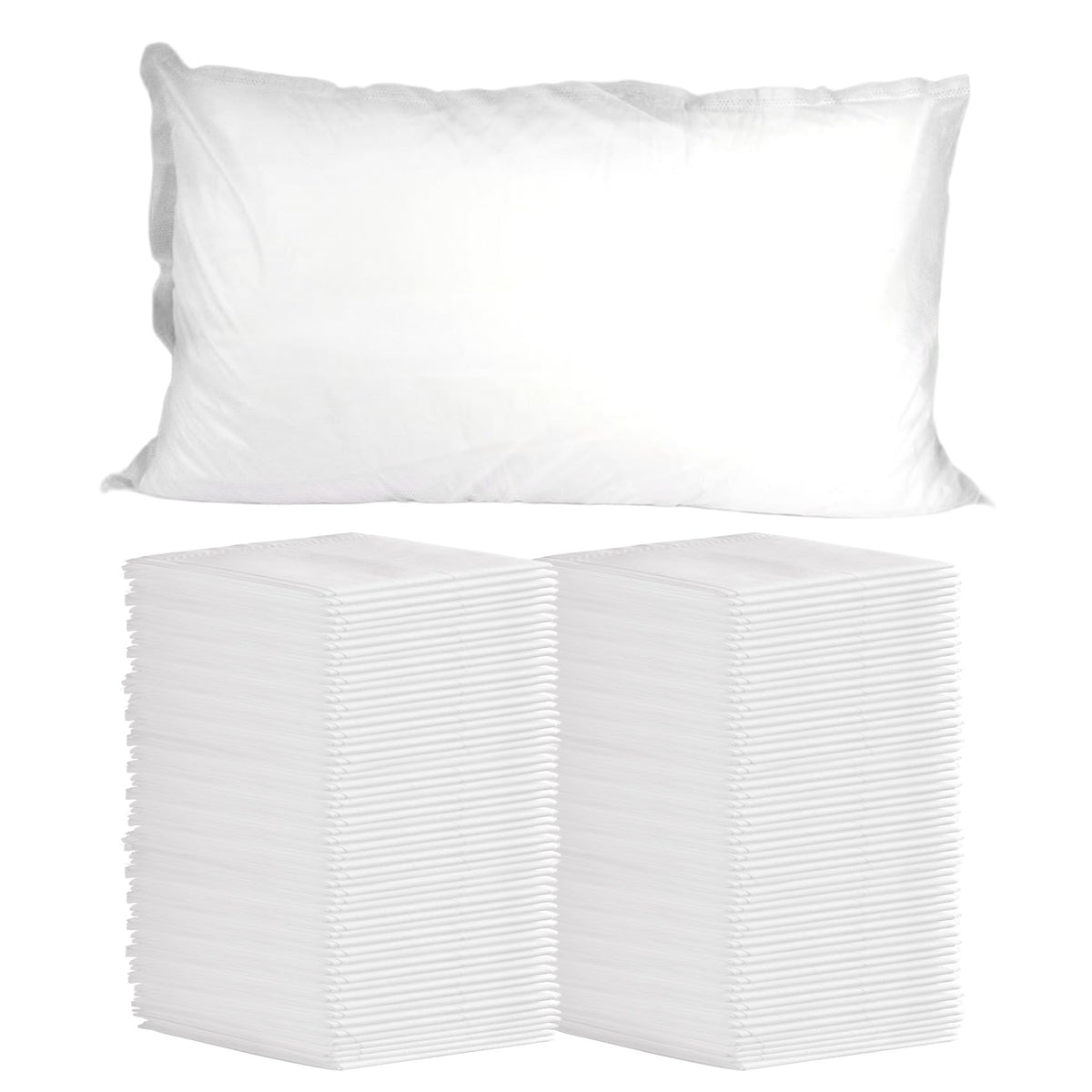 Disposable Pillowcases, 100pcs Disposable Pillow Case Covers, Soft Non-Woven Fabric Disposable Pillow Cases for Medical, Hospital, Hotels, SPA Tattoo Lash Pillow Covers, 21 in x 30 in