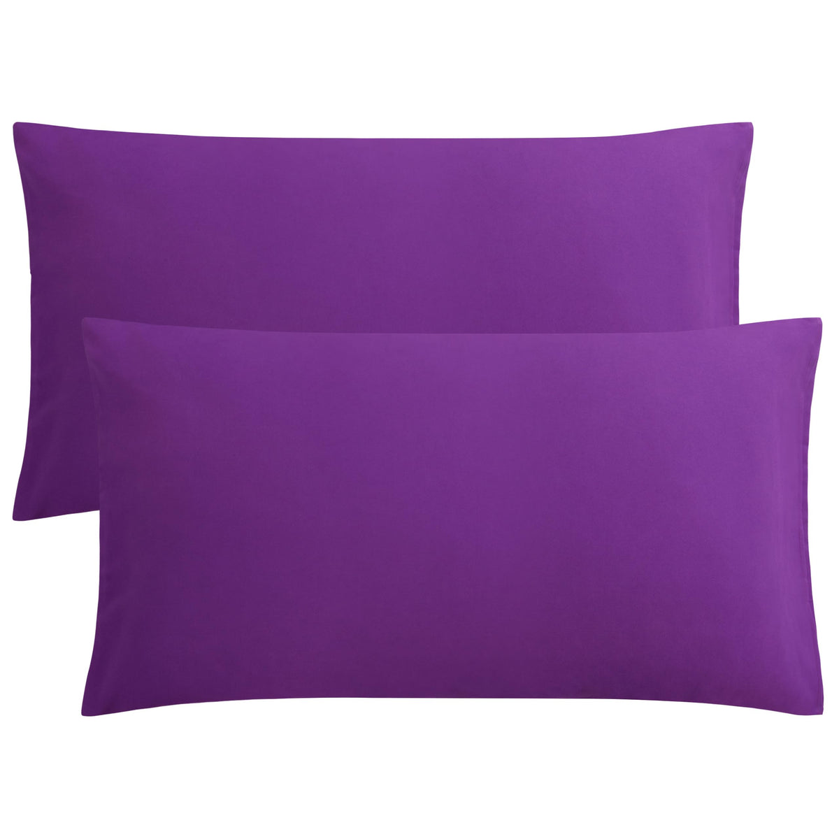 FLXXIE 2-Pack Microfiber King Pillow Cases, Envelope Closure, Navy