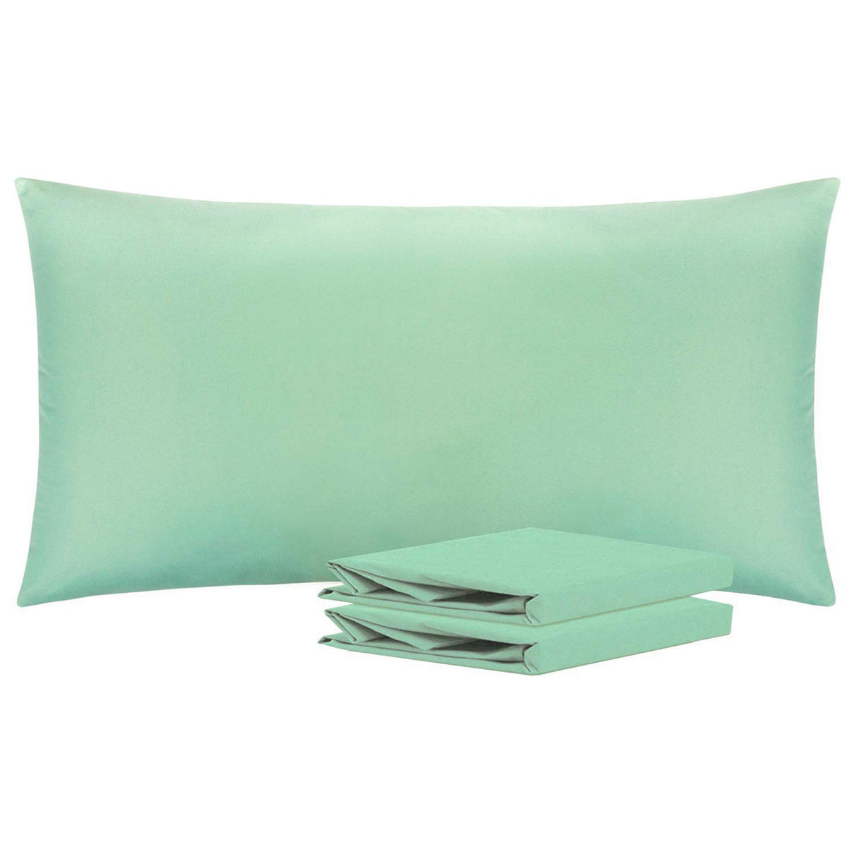 NTBAY Microfiber King Pillowcases, 2 Pack, 20 x 36, Dark Grey