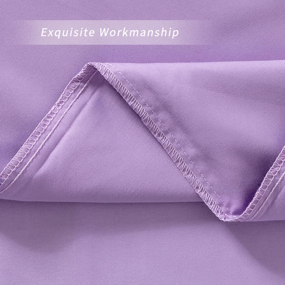 Purple Pillow Covers Set of 2，2 Pack Standard Size Pillow Cases，20"X26"