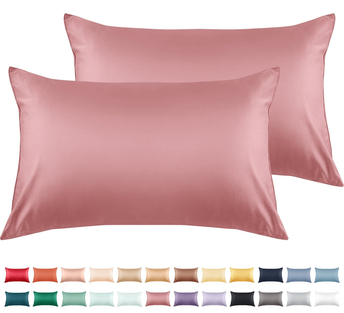 Warmstar Cotton Pillow Cases Standard Size Set of 2,White