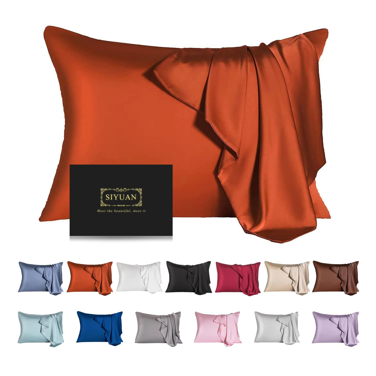 Mulberry Silk Pillowcase for Hair and Skin,Cooling Silk Pillow Case with Hidden Zipper,Allergen Proof Dual Sides Soft Breathable Smooth Silk Pillow Cover for Women (Violet, Toddler)