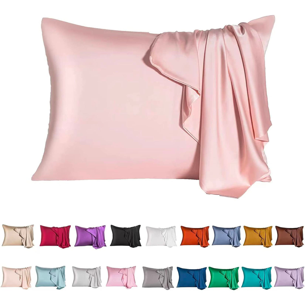 Mulberry Silk Pillowcase for Hair and Skin,Cooling Silk Pillow Case with Hidden Zipper,Allergen Proof Dual Sides Soft Breathable Smooth Silk Pillow Cover for Women (Violet, Toddler)