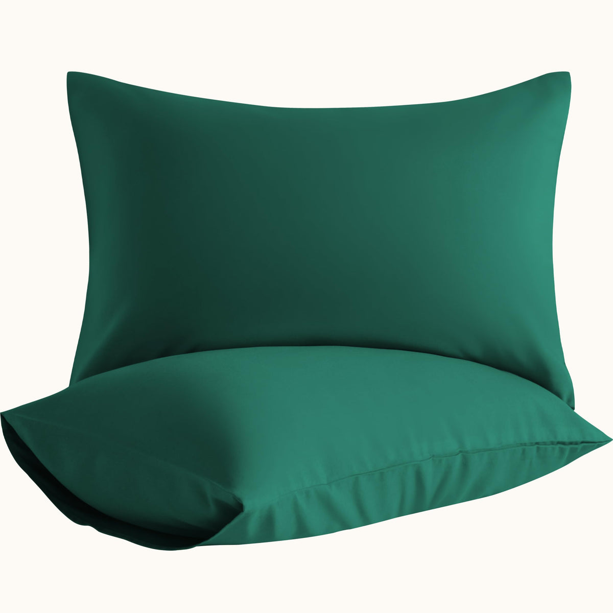 Microfiber King Pillowcases, 2 Pack, 20x36 Inch, Black