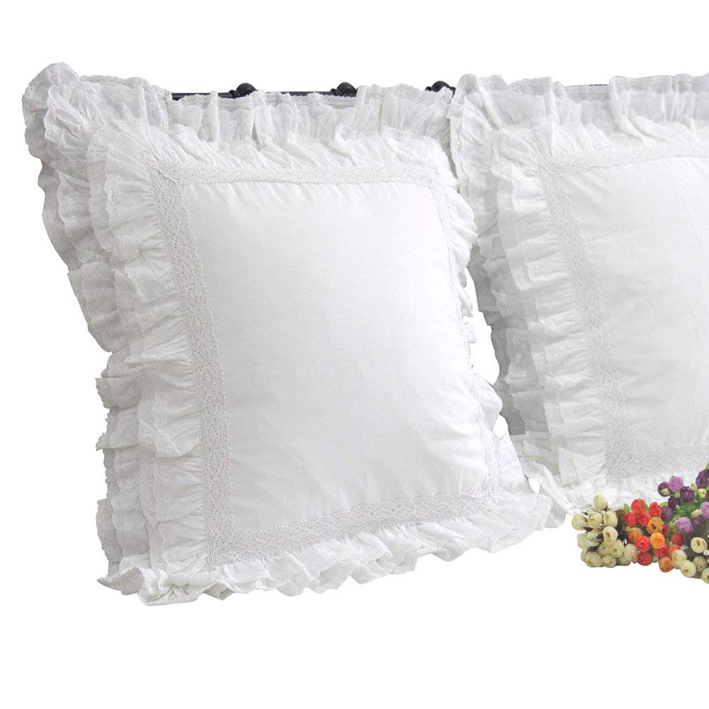Queen's House 2-Piece White Euro Shams