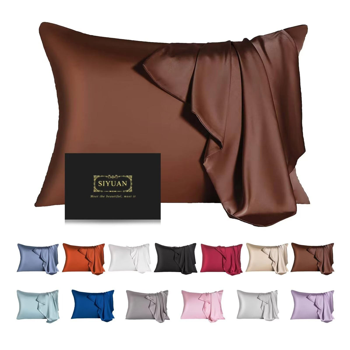 Mulberry Silk Pillowcase for Hair and Skin,Cooling Silk Pillow Case with Hidden Zipper,Allergen Proof Dual Sides Soft Breathable Smooth Silk Pillow Cover for Women (Violet, Toddler)