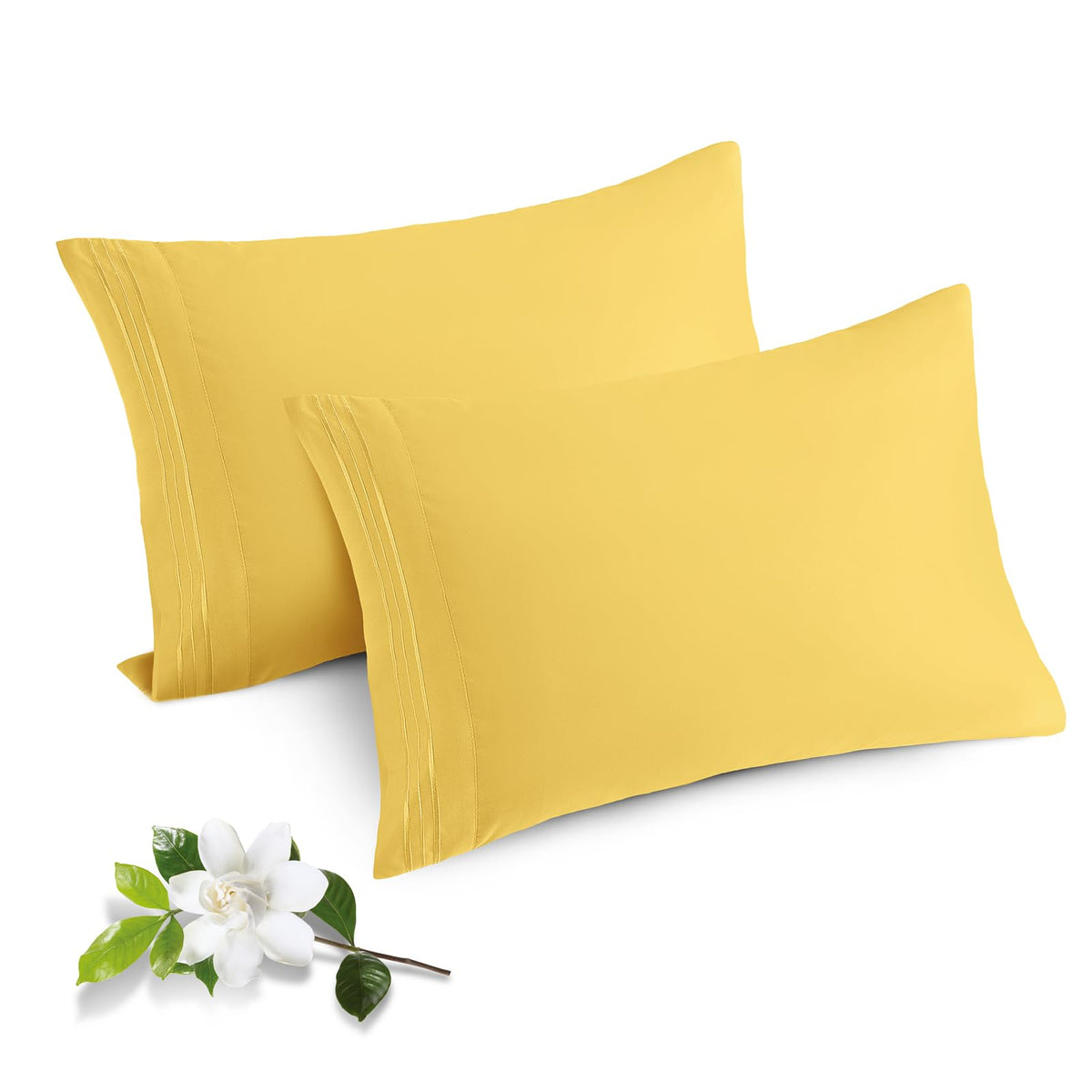 Horbaunal Microfiber Pillowcases Standard Size, Hot Pink, 2 Pack