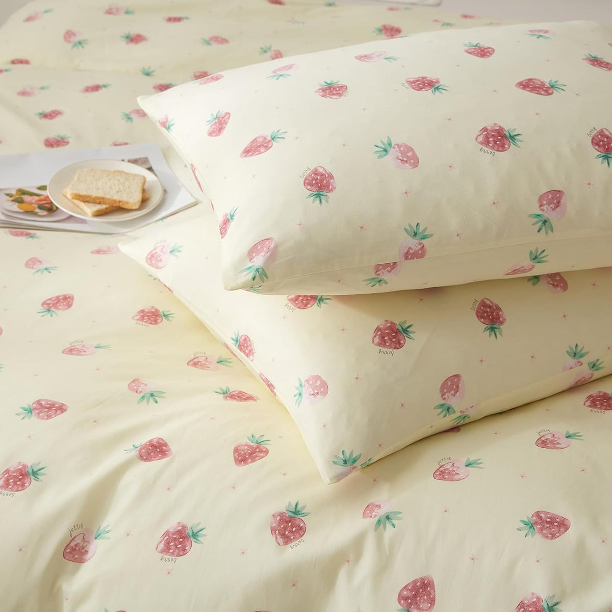 Tan Gingham Pillowcases Set Farmhouse Standard Size Pillow Shams Buffalo Taupe Plaid Pillowcases Set of 2, Grid Checkered Gingham Washed Cotton Pillow Covers with Envelope Closure, 20"×26"