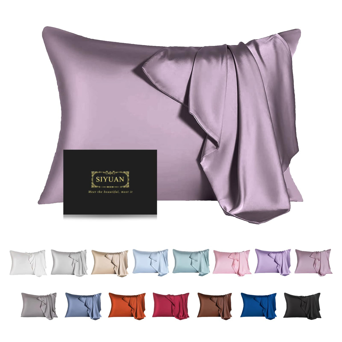 Mulberry Silk Pillowcase for Hair and Skin,Cooling Silk Pillow Case with Hidden Zipper,Allergen Proof Dual Sides Soft Breathable Smooth Silk Pillow Cover for Women (Violet, Toddler)