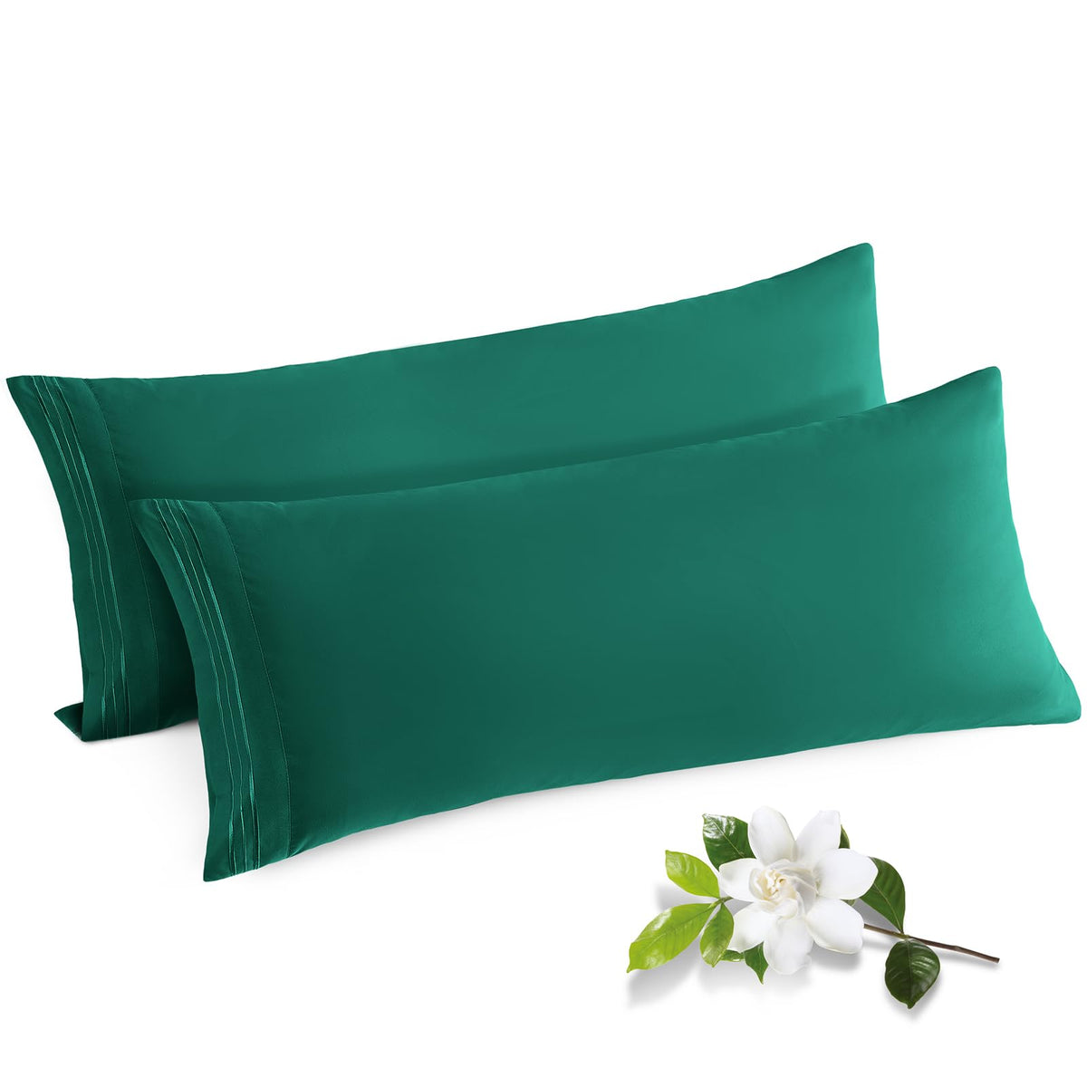 Horbaunal Microfiber Pillowcases Standard Size, Hot Pink, 2 Pack