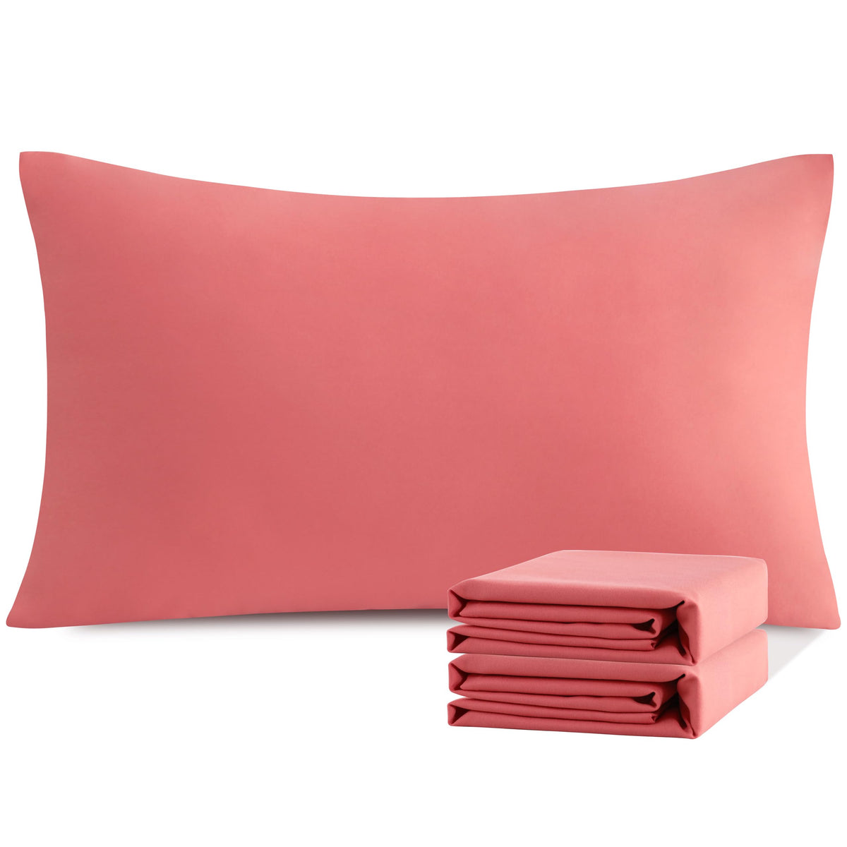 NTBAY Microfiber King Pillowcases, 2 Pack, 20 x 36, Dark Grey