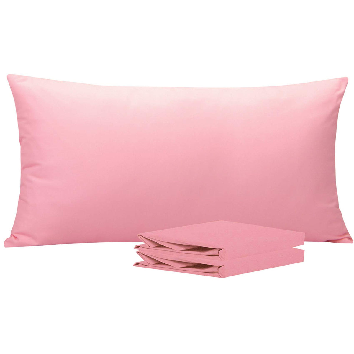 NTBAY Microfiber King Pillowcases, 2 Pack, 20 x 36, Dark Grey