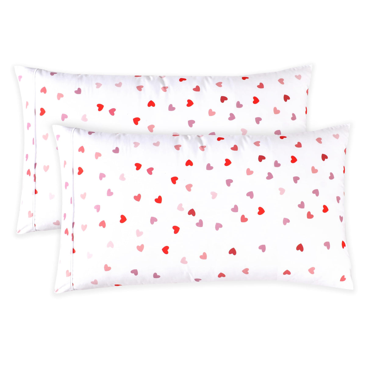 Elegant Comfort Ultra Soft Set of 2 Floral Print Pillowcases - 1500 Premium Hotel Quality Microfiber, Soft and Smooth Envelope Closure 2-Piece Pillow Covers - Standard/Queen, Paisley Gray