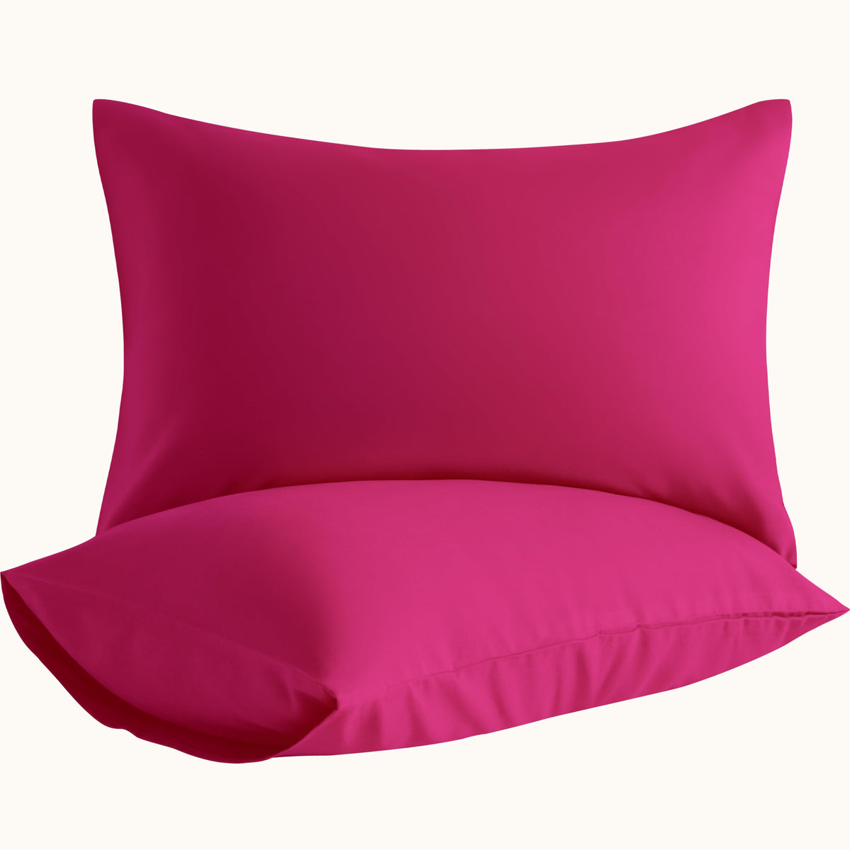 Microfiber King Pillowcases, 2 Pack, 20x36 Inch, Black