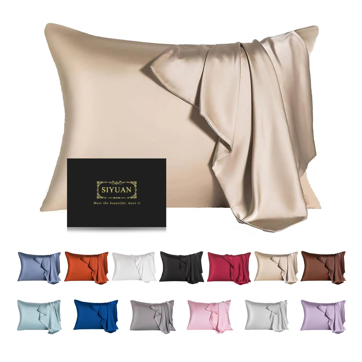 Mulberry Silk Pillowcase for Hair and Skin,Cooling Silk Pillow Case with Hidden Zipper,Allergen Proof Dual Sides Soft Breathable Smooth Silk Pillow Cover for Women (Violet, Toddler)