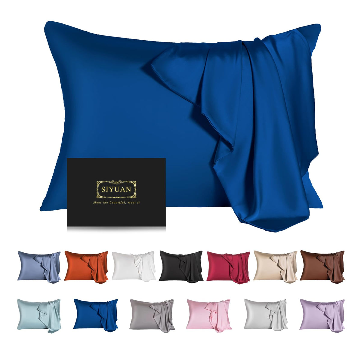 Mulberry Silk Pillowcase for Hair and Skin,Cooling Silk Pillow Case with Hidden Zipper,Allergen Proof Dual Sides Soft Breathable Smooth Silk Pillow Cover for Women (Violet, Toddler)