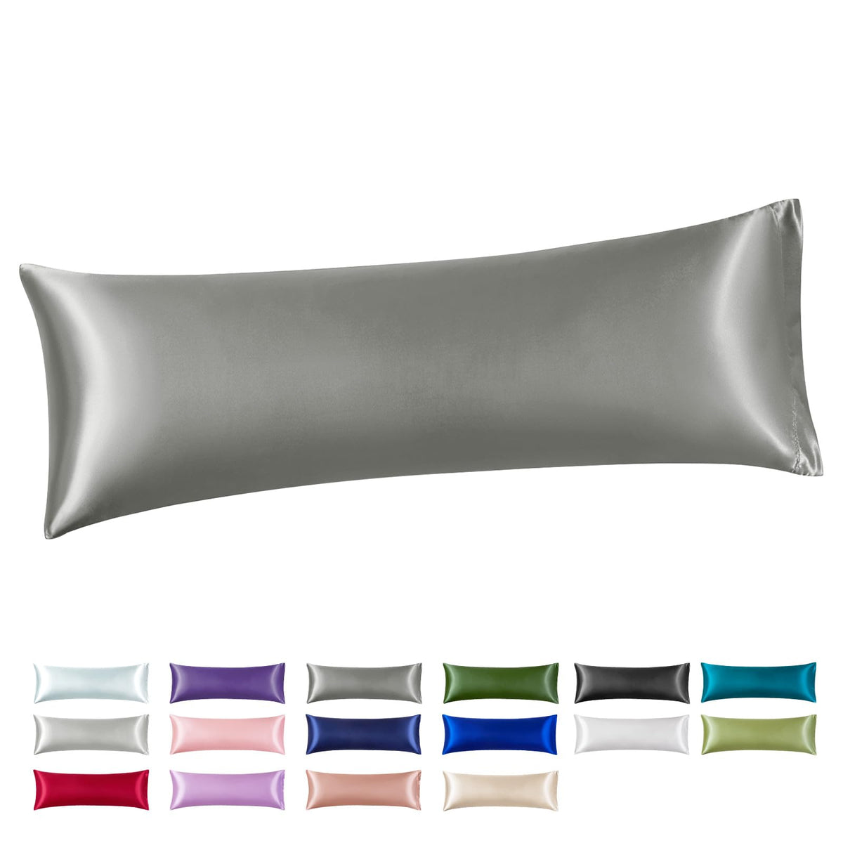 Silk Like Satin Pillowcase Standard Size, Royal Blue, 2 Pack, 20x26 Inches