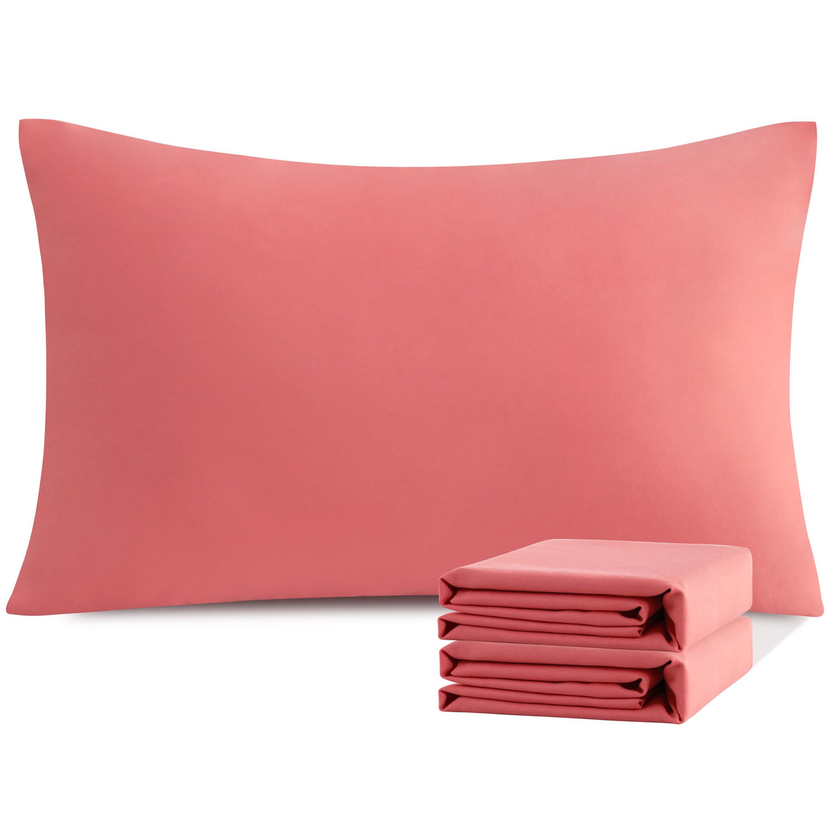 NTBAY Microfiber King Pillowcases, 2 Pack, 20 x 36, Dark Grey