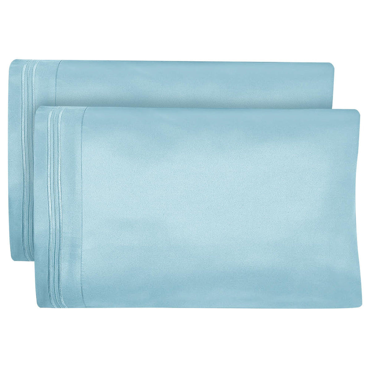 Dreamcare King Pillow Cases Set of 2 - Double Brushed 1500 Luxury Series Microfiber - Envelope Closure, Wrinkle- Free, Cooling Pillow Cases - King Size Pillow Cases Set of 2 (20 x 40, Gray)