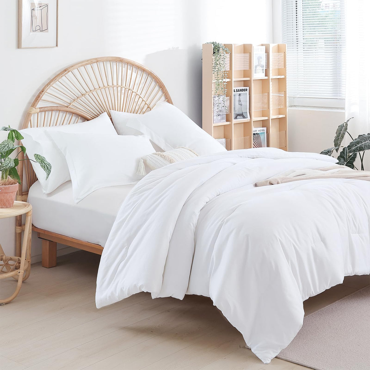 weigelia Pink Full Comforter Set with Sheets - 7 Pieces Bed in a Bag Full