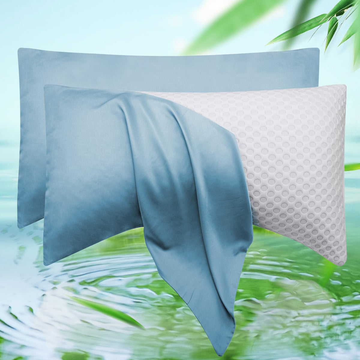 Cooling Side Sleeper Curved Pillowcase Queen 1 Pack 20 * 30 Dark Grey