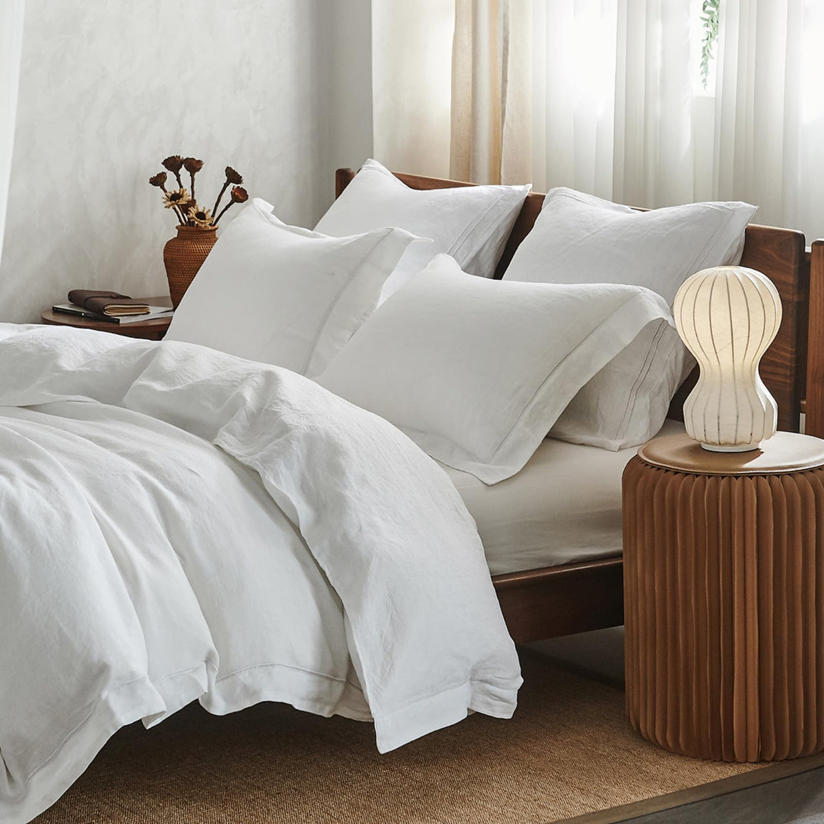 Simple&Opulence Body Pillow Cover 20" x 54",100% Pure Linen, Ultra Soft and Breathable, Body Pillowcase with Envelope Closure for Adults(Linen)