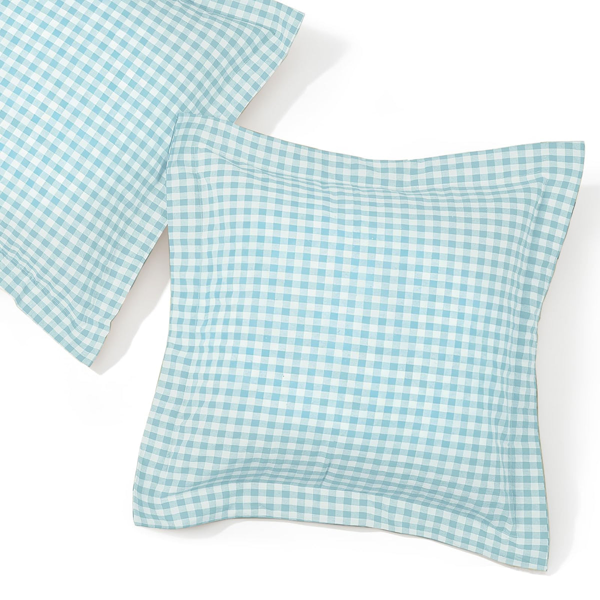 Sage Green Plaid Gingham Pillowcases, 20x26 Inches, Set of 2