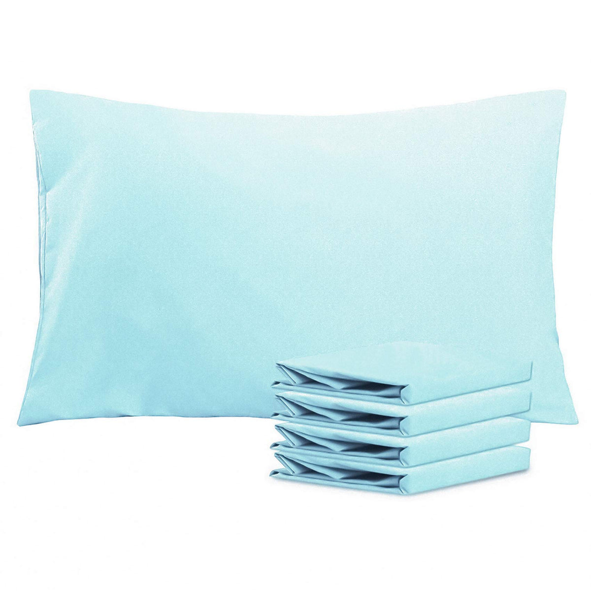 NTBAY Microfiber King Pillowcases, 2 Pack, 20 x 36, Dark Grey