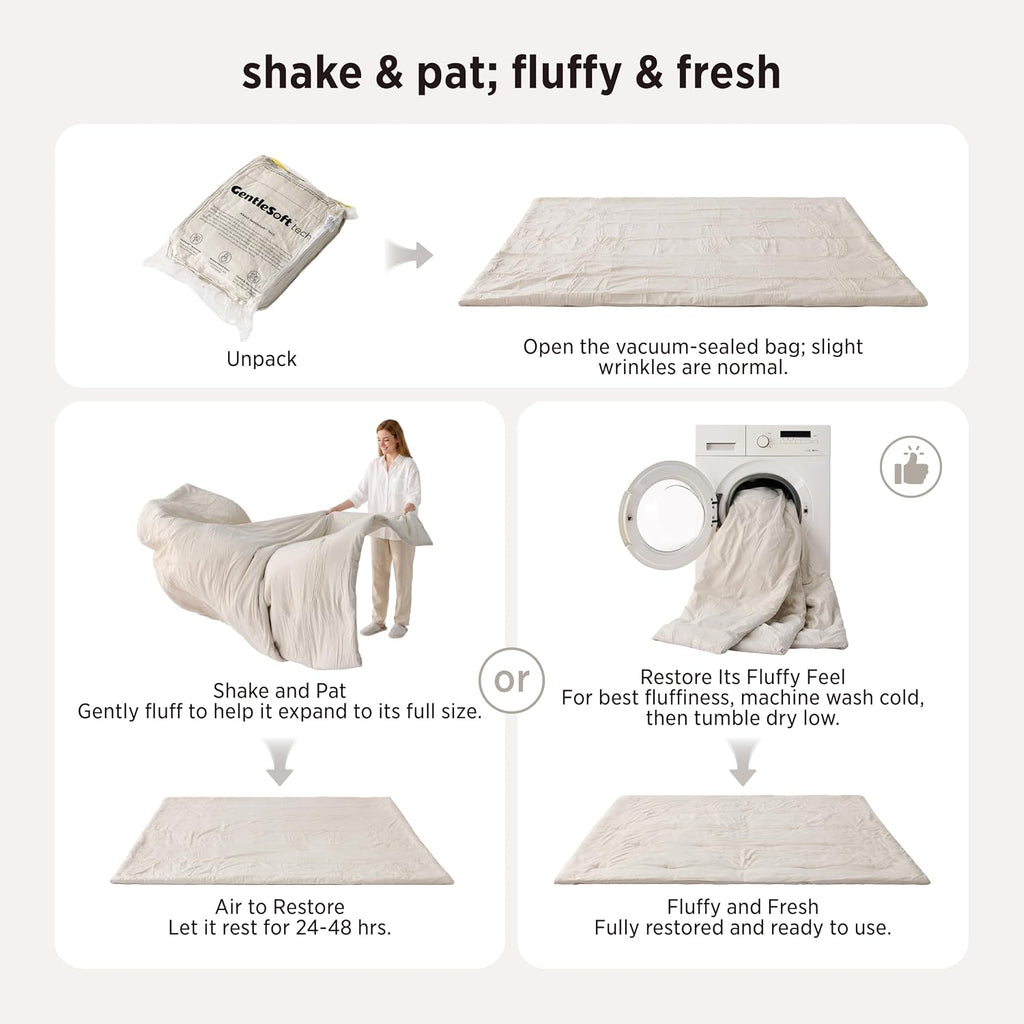 Bedsure Upgraded 3D Waffle Comforter Set King Size, Beige Bedding 3 Pcs