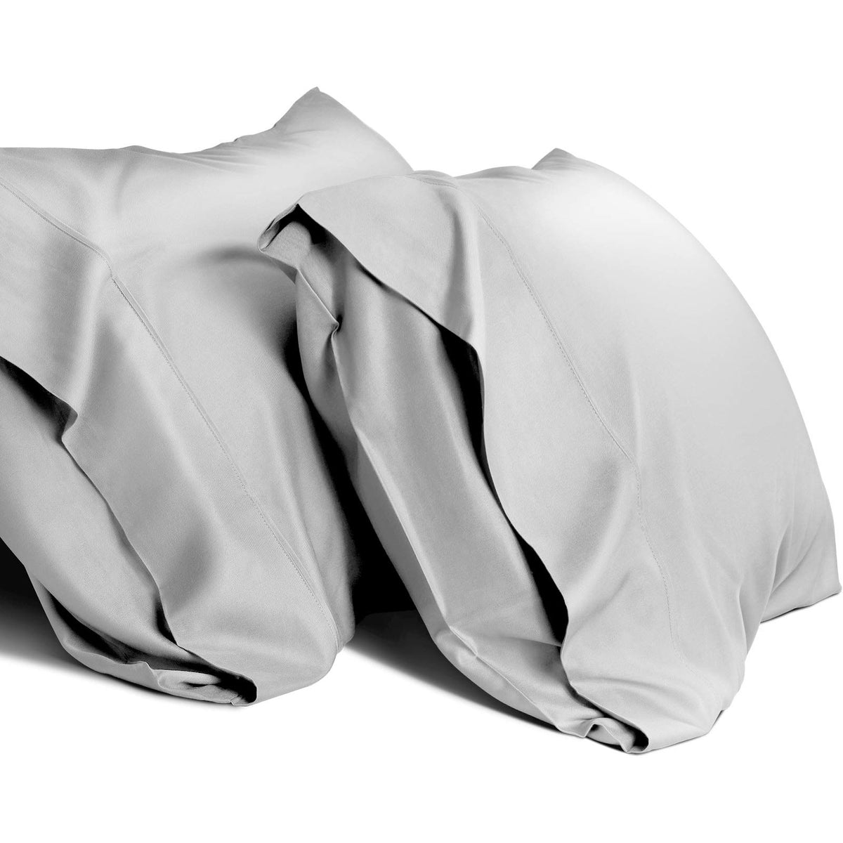 WishSmile Body Cooling Pillowcase Long Pillow Case Breathable Cool Silky Soft Rayon Derived from Bamboo Fabric, Hair and Skin Friendly, Dark Grey, 1 Pack, 20x54IN