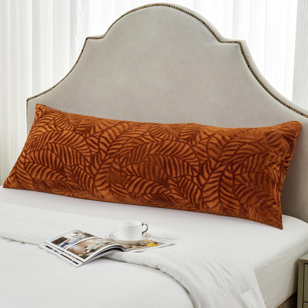SOCHOW Fall Body Pillow Cover 21x54 Inches,1 Pack, Caramel