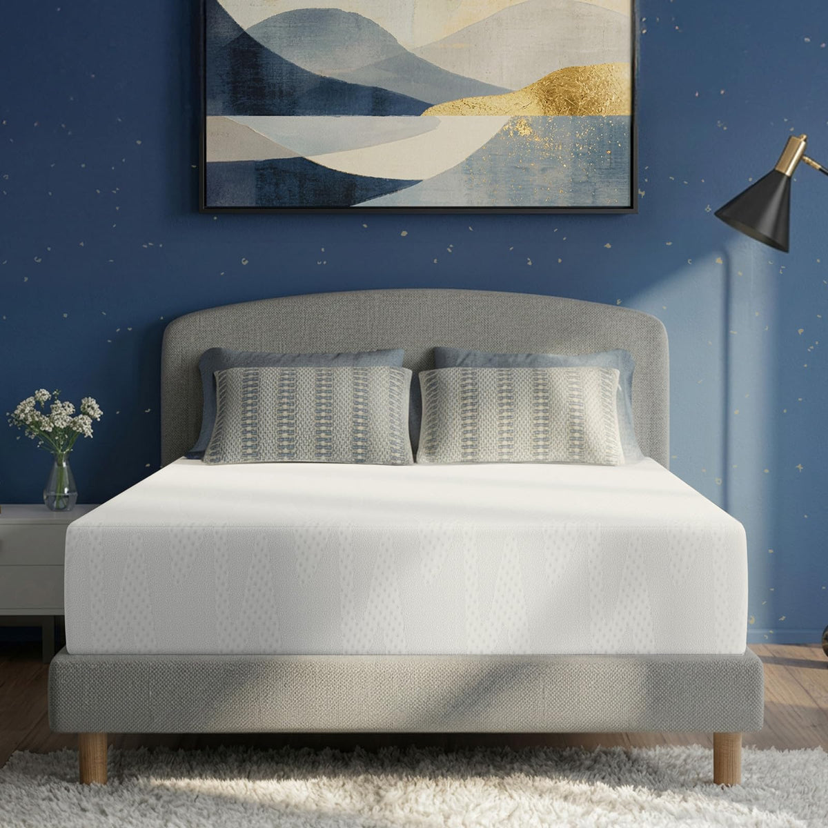 Avenco SleepSphere 10 Inch Queen Mattress, Queen Size Mattresses with Smart Coil Spring Technology for Pressure Relief, Breathable Cover Motion Isolation CertiPUR-US Certified Bed Mattress in a Box