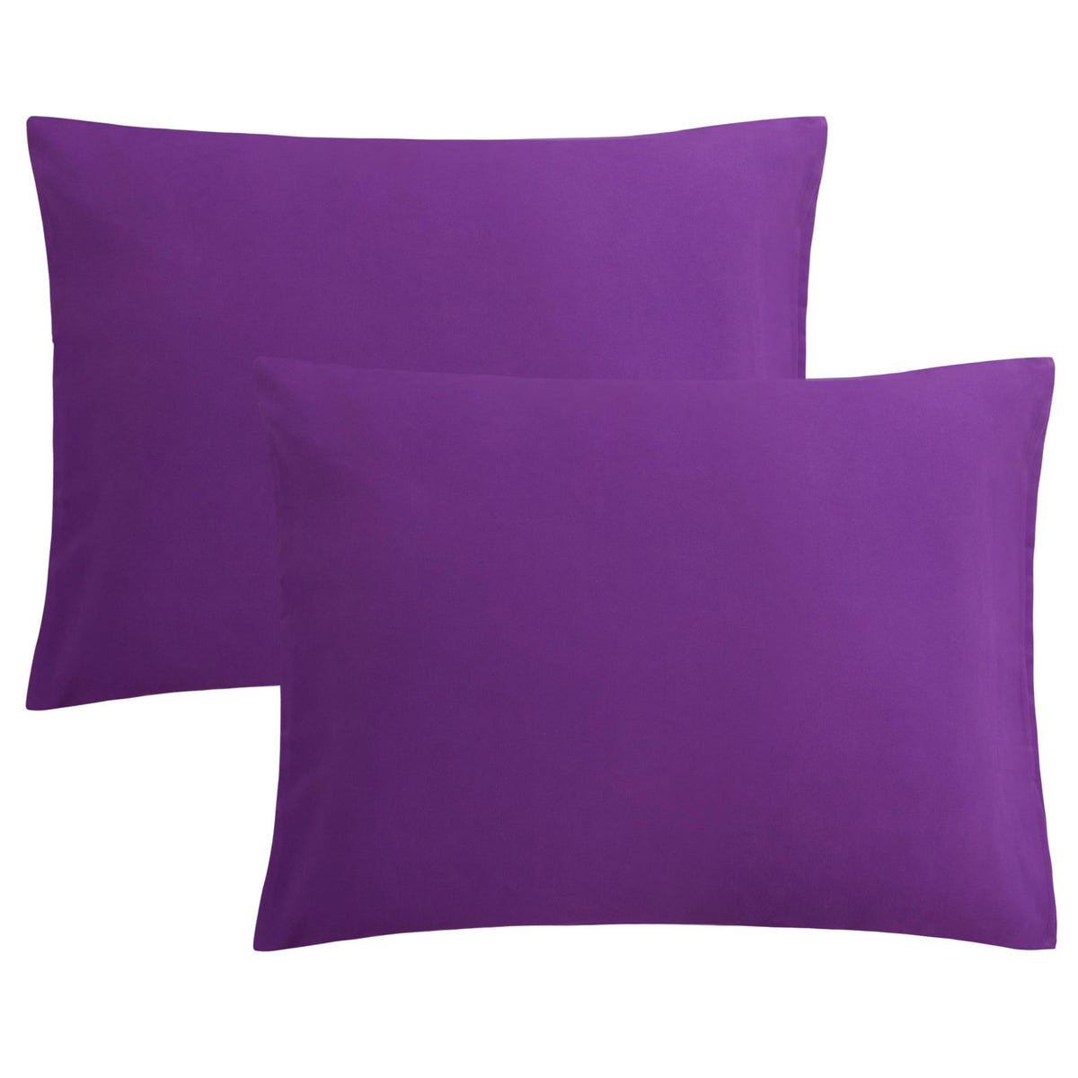 FLXXIE 2-Pack Microfiber King Pillow Cases, Envelope Closure, Navy