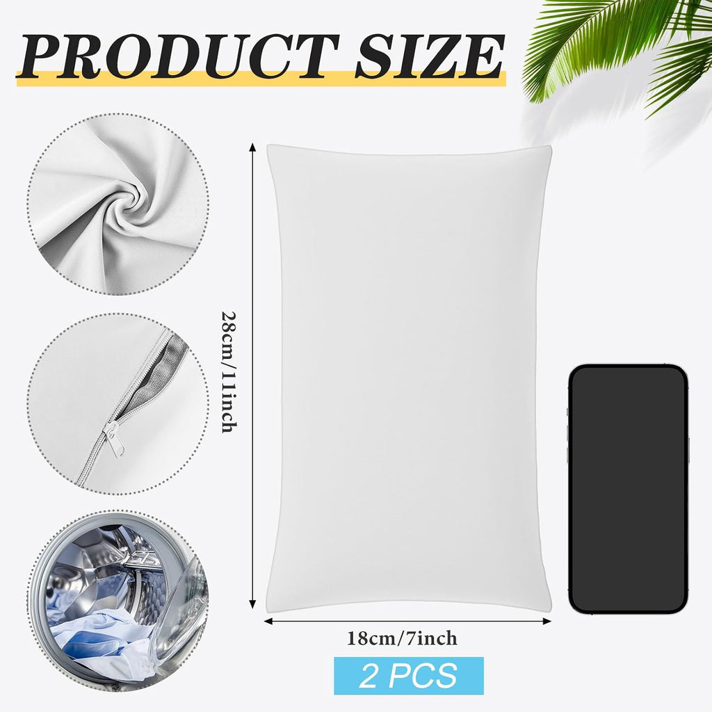Hahafelt 2 Pack 7"x11" Cooling Small Pillowcase (Only Pillow Case)
