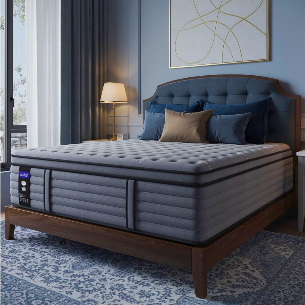 (Luxury Hotel) 12 Inch Hybrid Twin XL Size Mattress in a Box, Medium Firm