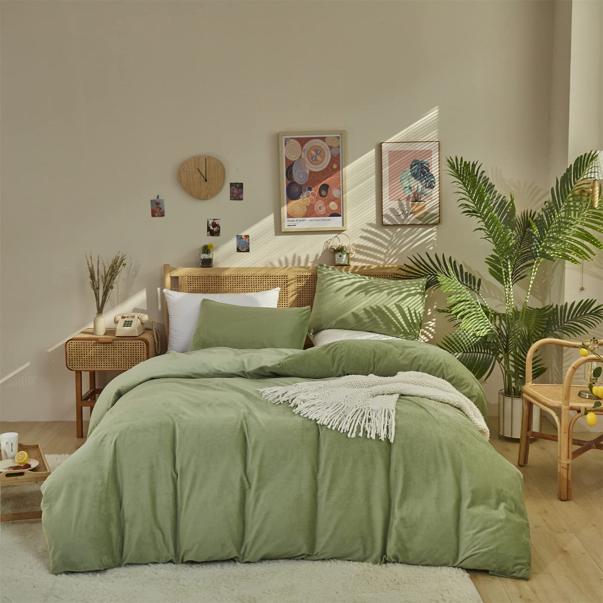 KAREVER Pumpkin Comforter Queen Pumpkin Color Bedding Set 3 Pieces Cinnamon Comforter Sets 1 Queen Comforter (90x90 inches) with 2 Pillowcases (20x26 inches)
