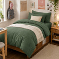 Anluoer Full Size Comforter Sets, 7 Piece Bed in a Bag Full Bedding Sets
