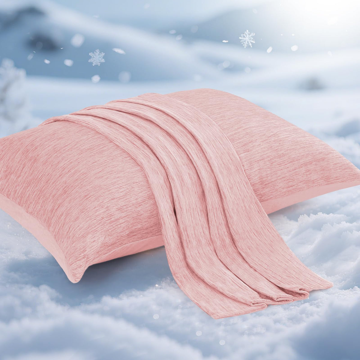 Elegear Cooling Pillow Cases for Hot Sleepers, Set of 2, Standard 20" x 26"
